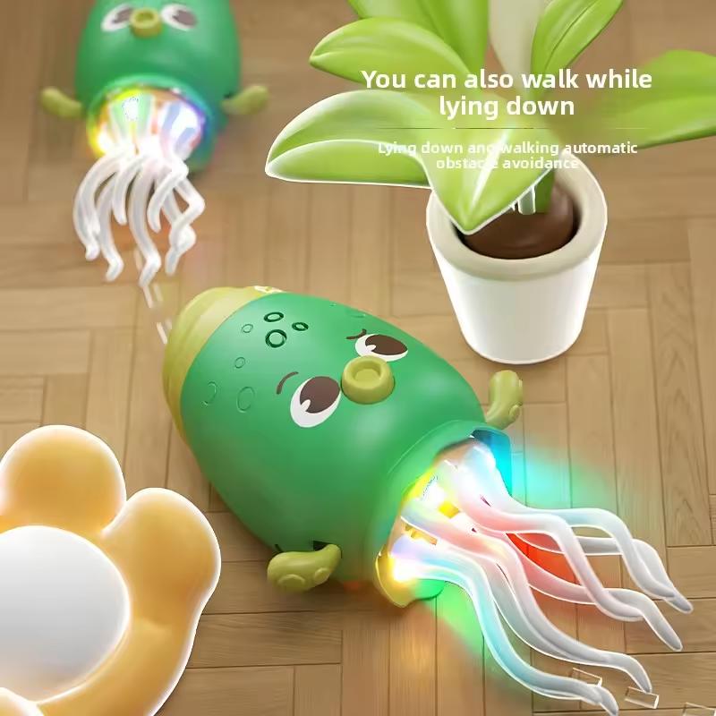Non-Toxic Magical Dancing Octopus Electronic Pet Luminous Fidget Toy Interactive Anti-Stress Stress Relief Wiggly Toy For Kids And Adults