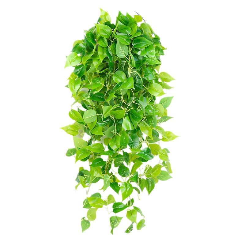 9 Forks  Artificial Vines Plants Plastic Leaf Outdoor Creeper Green Ivy Wall Hanging for Home Garden Wedding Decor New YearDecor
