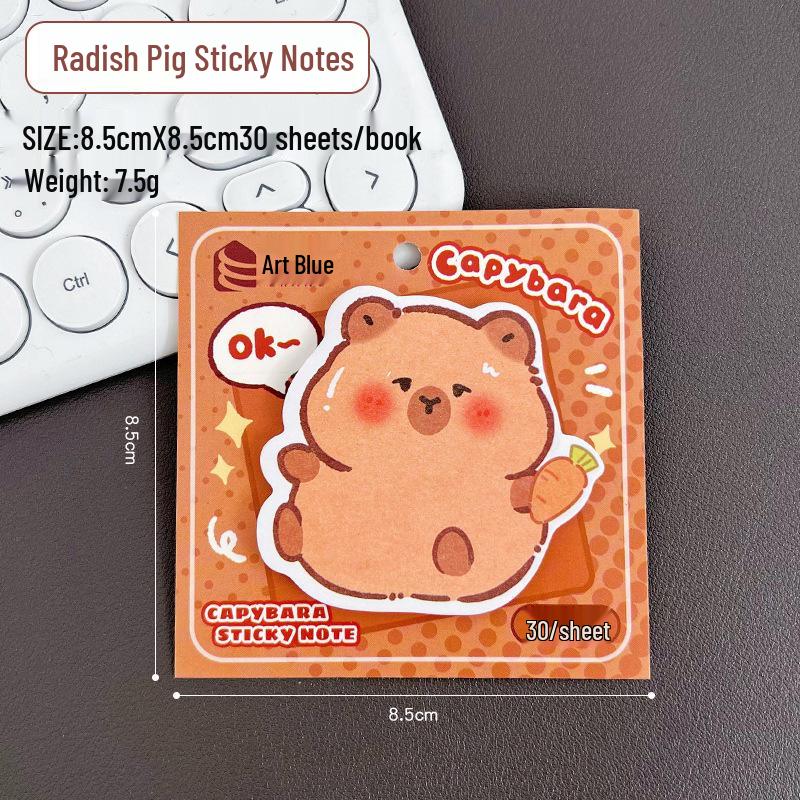 Apple Duoduo Cute Reusable Adhesive Sticky Notes for Students and Office
