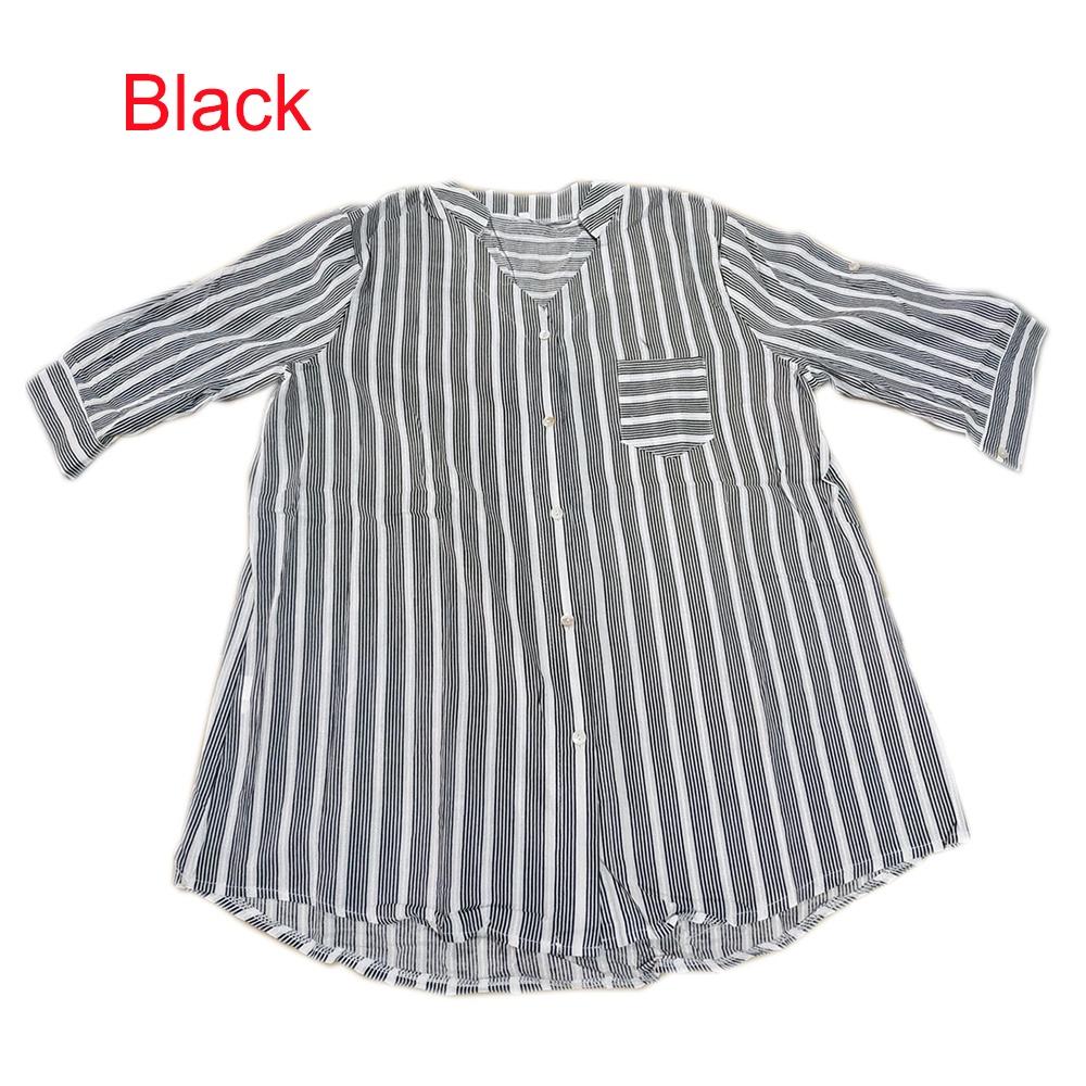 Elegant Women Retro V Neck Long Sleeve Casual Loose Baggy Tunic Tops Blouse Plus Size