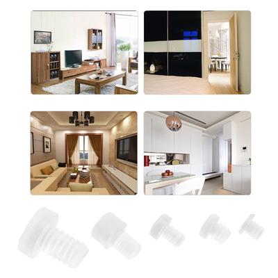 100 Stück/Set Tisch Stuhl Bein Füße Unterseite Gleitpad Schranktürschützer Möbelbeinschützer Set für Zuhause & Büro