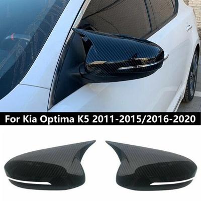 Voor KIA K5 Optima 2011-2015/2016- Auto Carrosserie Zijdeur Achteruitkijkspiegel Cover Sticker Sierlijst ABS Koolstofvezel Stijl Zwart
