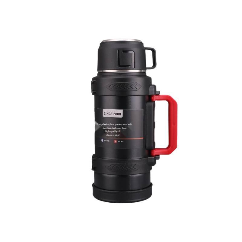 Large Capacity 316 Stainless Steel Thermos Flask, 2L Portable Travel Water Bottle, 5L Household Hot Water Bottle for Men and Women