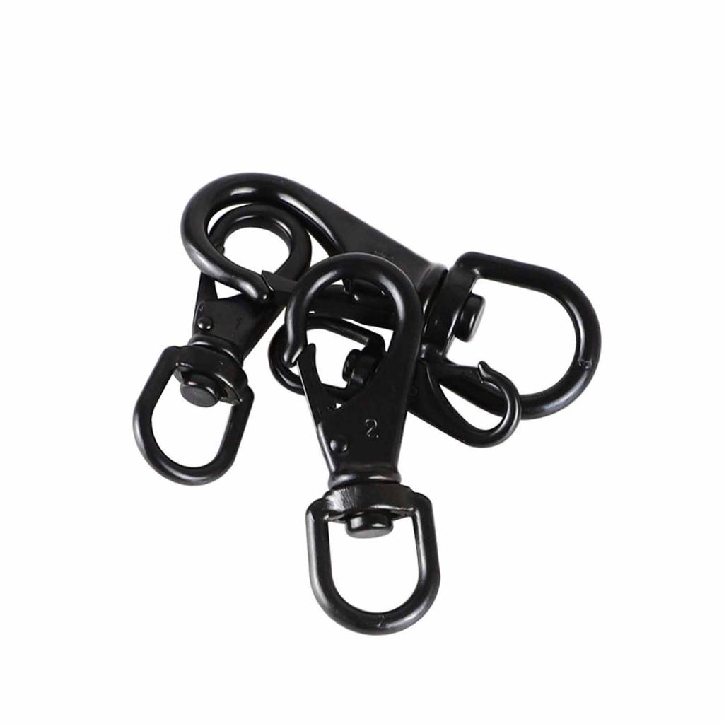 Drehbare Schnalle mit Edelstahlhaken – Hochbelastbarer Schlüsselanhänger-Clip für Traktionsseil für Outdoor, Camping & Gebrauch