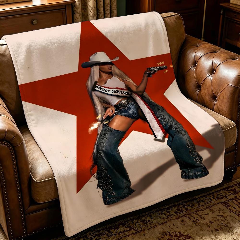 music B-Beyonce-E Throw Thick Comfort Flannel Quilt, Multi-scene Use Indoor Outdoor Daily Nap
