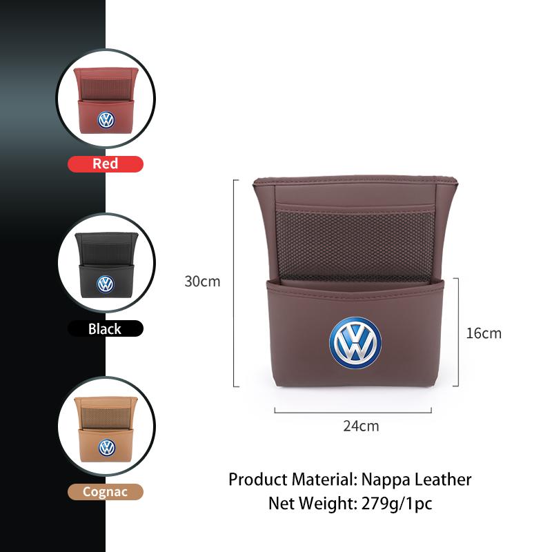 TMBCU1 Large Capacity Car Center Console Seat Storage Bag For VW GTI Golf Tiguan Jetta T-ROC Touareg Touran Sharan Beetle GTD GTE
