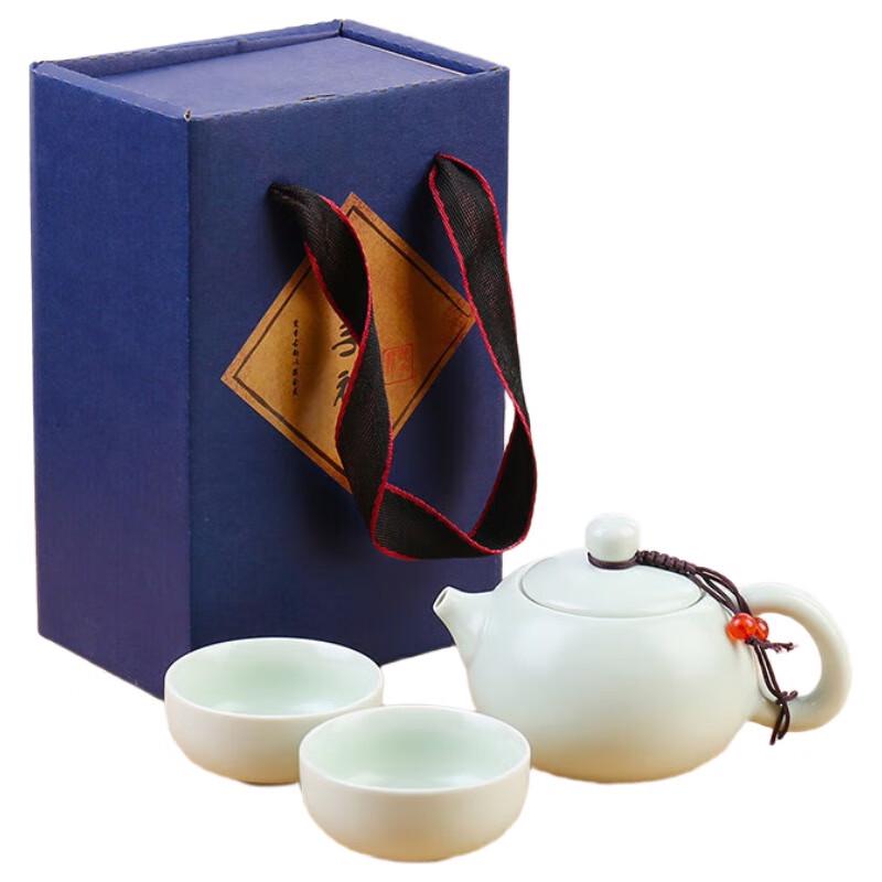 Xiao Yue Ya Portable 3-Piece Ceramic Kung Fu Tea Set