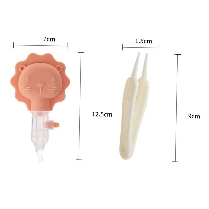 Dora Doobie Baby Nasal Aspirator Set Baby Booger Snot Cleaning Cartoon Nasal Aspirator Tweezer Set