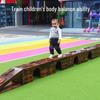 Carbonized Anji Sensory Balance Beam: Outdoor Kindergarten Physical Training Equipment