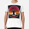 Baobab Tree Silhouette - African Sunset In V S To 5XL Made In the AU/USA T-Shirt