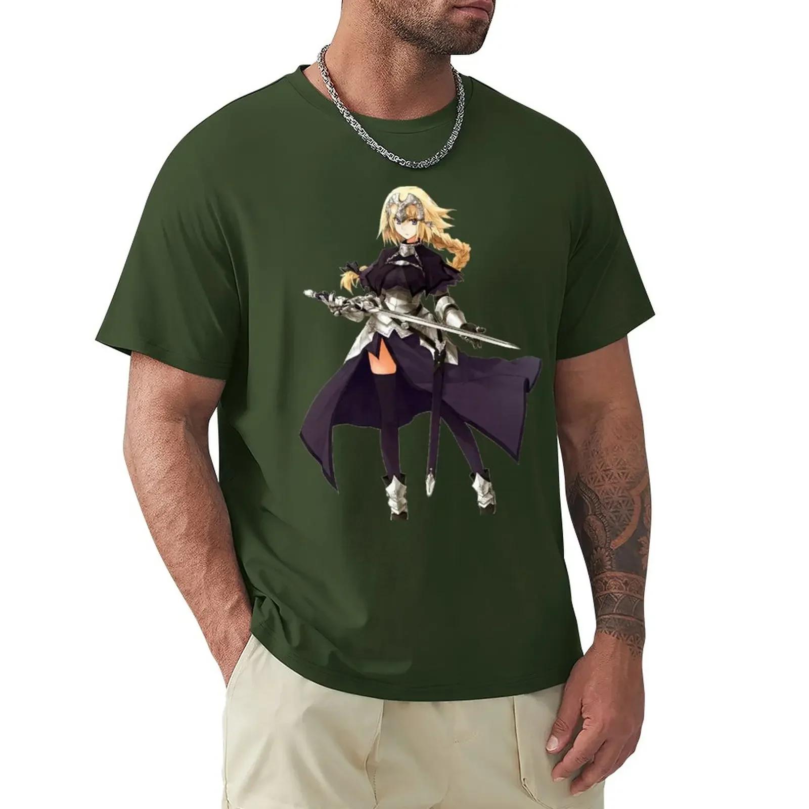 

Fate Apocrypha Ruler Jeanne Darc TShirt heavyweights aesthetic clothes summer clothes black t shirts for men Summer fashion 4XL