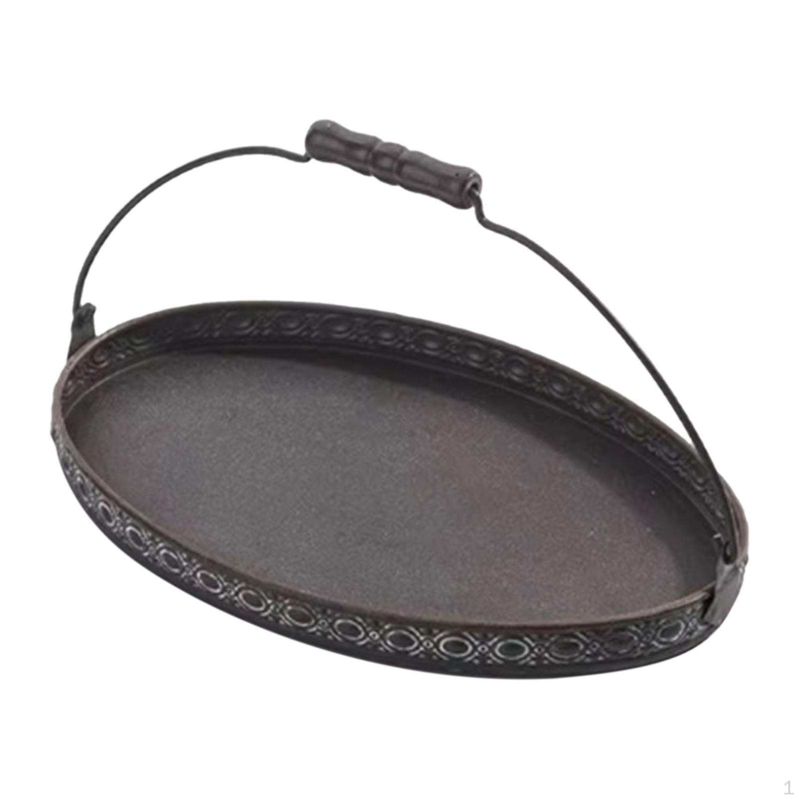 

Декоративный поднос для хлеба, универсальный поднос для еды, сервировочный железный журнальный столик в фермерском стиле Oval L