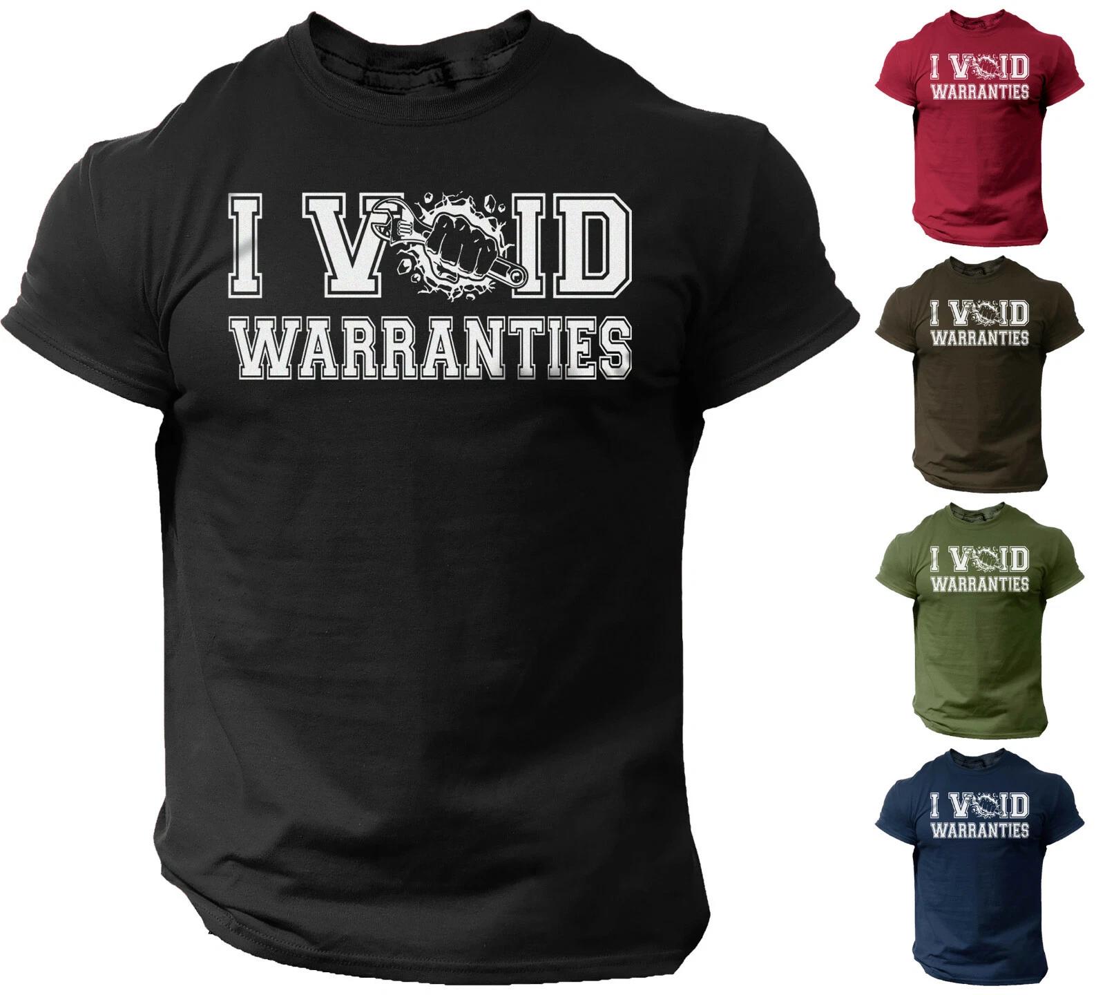 Mechanic T Shirt I Void Warranties Funny Mechanic Auto Repair Engineer Tee L