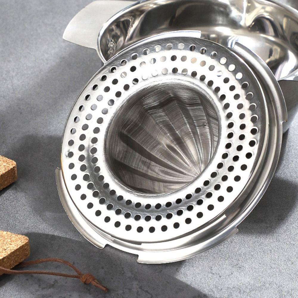 Juicer 304 Stainless Stee Lemon Orange Manual Fruit Filter Removable Hand Pressed Juice Maker Conical Head With Bowl