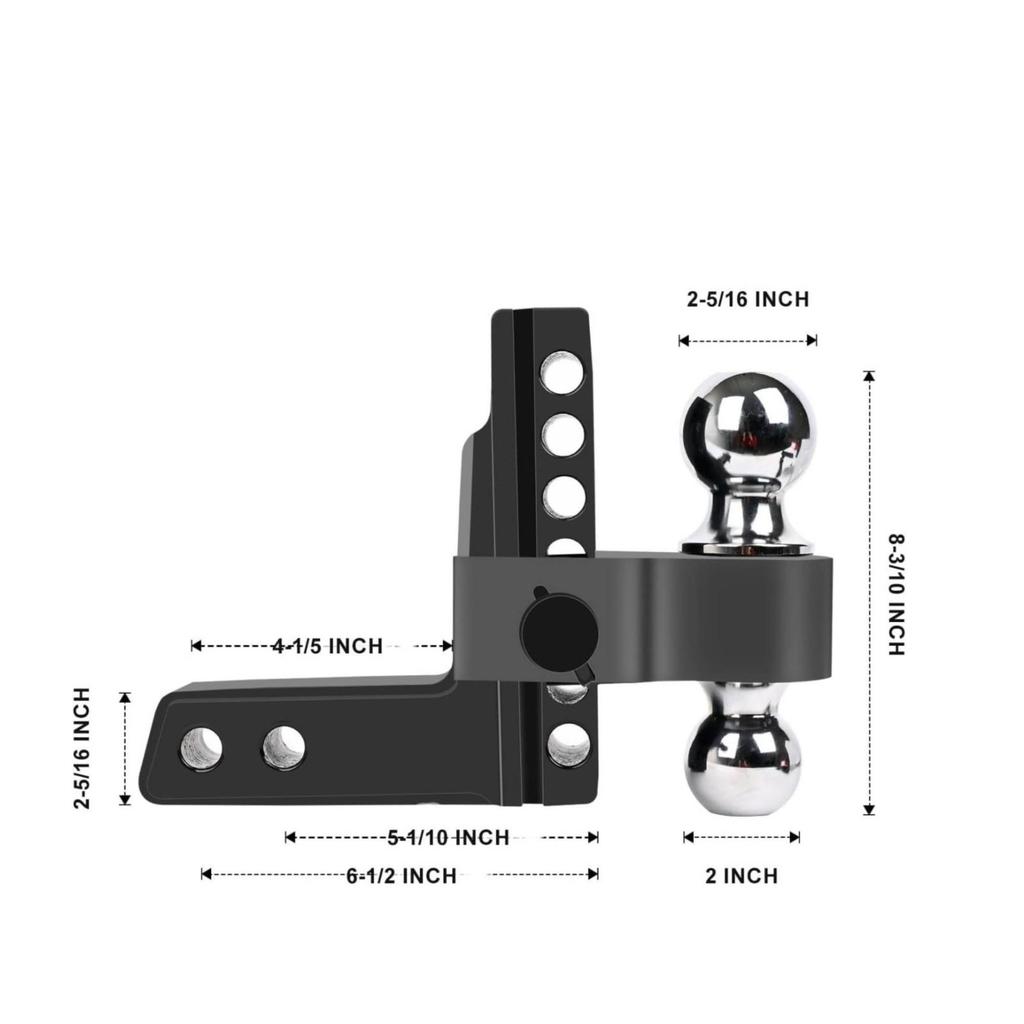 Trailer Hitch Ball Mount Resistant Hardware Long-Lasting for Rv Owners