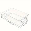 Transparent Refrigerator Organizers Durable Easy-to-Clean Multifunctional Food Storage Box for Fruits Vegetables Meats, Etc