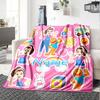 Custom Name Ms. Rachel Theme Printed Blanket - Perfect for Couch, Bed, Travel & Outdoor Use | Machine Washable, Cozy & Durable.