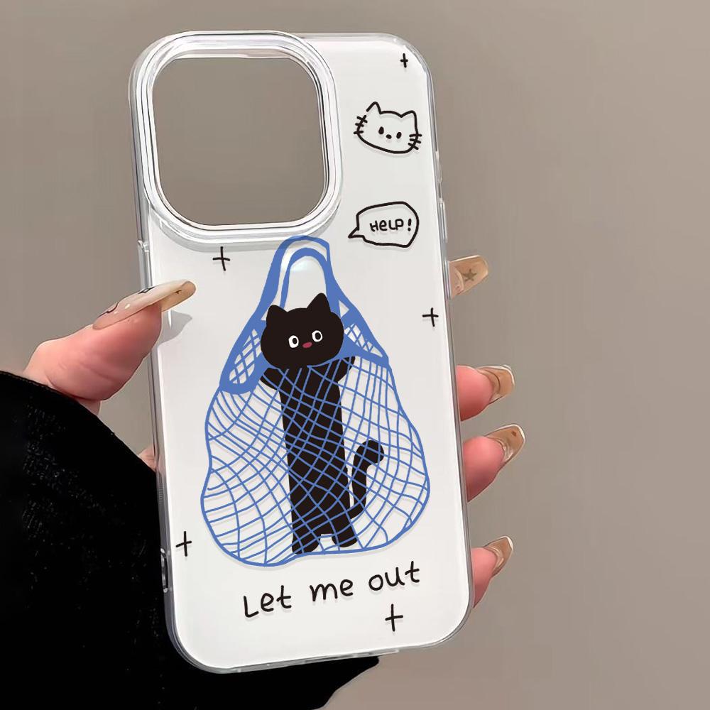 Painted Phone Case for iPhone 12 13 15 16 iPhone 16 12 13 14 15 Pro  14 15 16 Pro Max Coverage Shockproof Anti-Fingerprint Fresh Style Protective Case