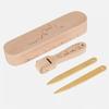 4pcs Tailors Clapper Set Beech Wood Seam Presser Tool Wooden Pressing Sewing