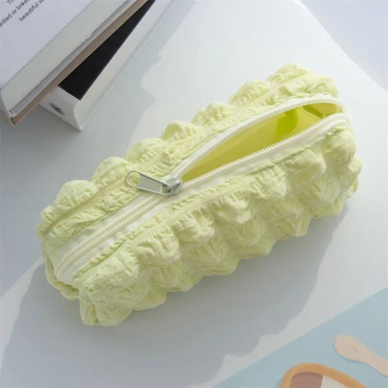 

Милый пенал Puffs сумка для девочек и мальчиков Kawaii канцелярская сумка для ручек коробка большой емкости для школьников принадлежности для возвращения в школу жёлтый