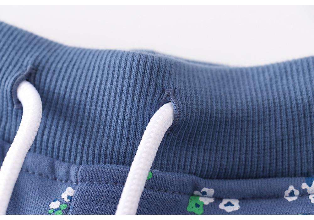 Autumn-Winter Cotton Terry Sweatpants for Boys - Toddler & Little Kids, European American Style
