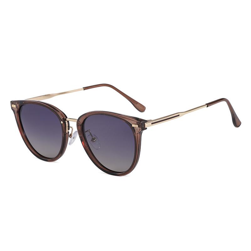 2026 Women s Brown Polarized Sunglasses: High-End, Slimming, UV Protection, Trendy Essential for Natural Makeup  Sun Protection.