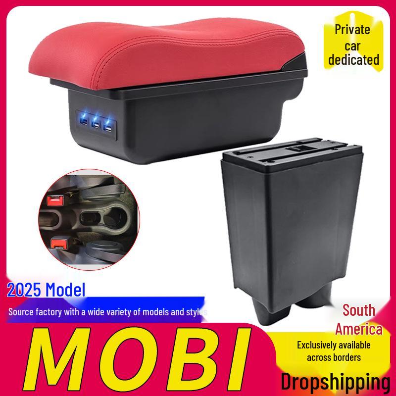 Fiat MOBI Armrest Box: Center Console Storage Accessory for 25 Models