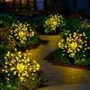 Solar Garden Lights Outdoor Fairy Fireworks Light Waterproof Decor Yard Pathway Patio Lawn Flower Lamp