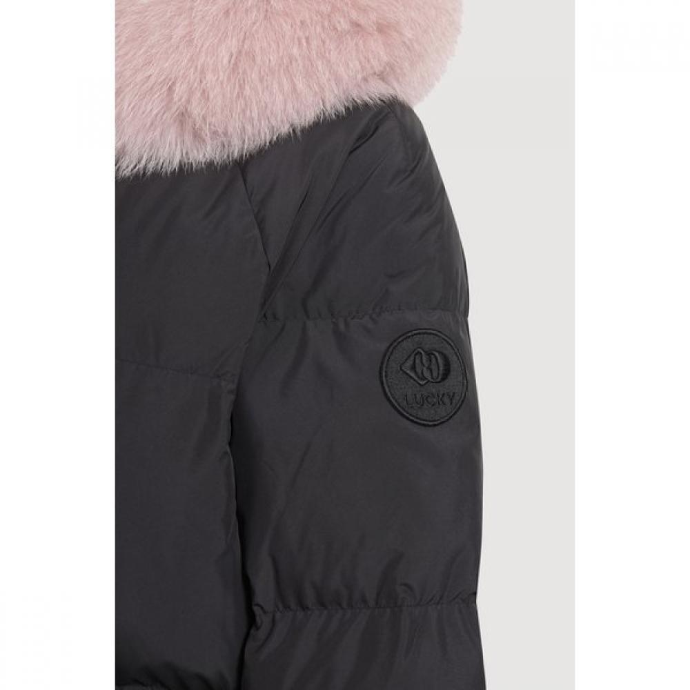 Lucky Chouette Long Down Jumper Black Lqucw25400