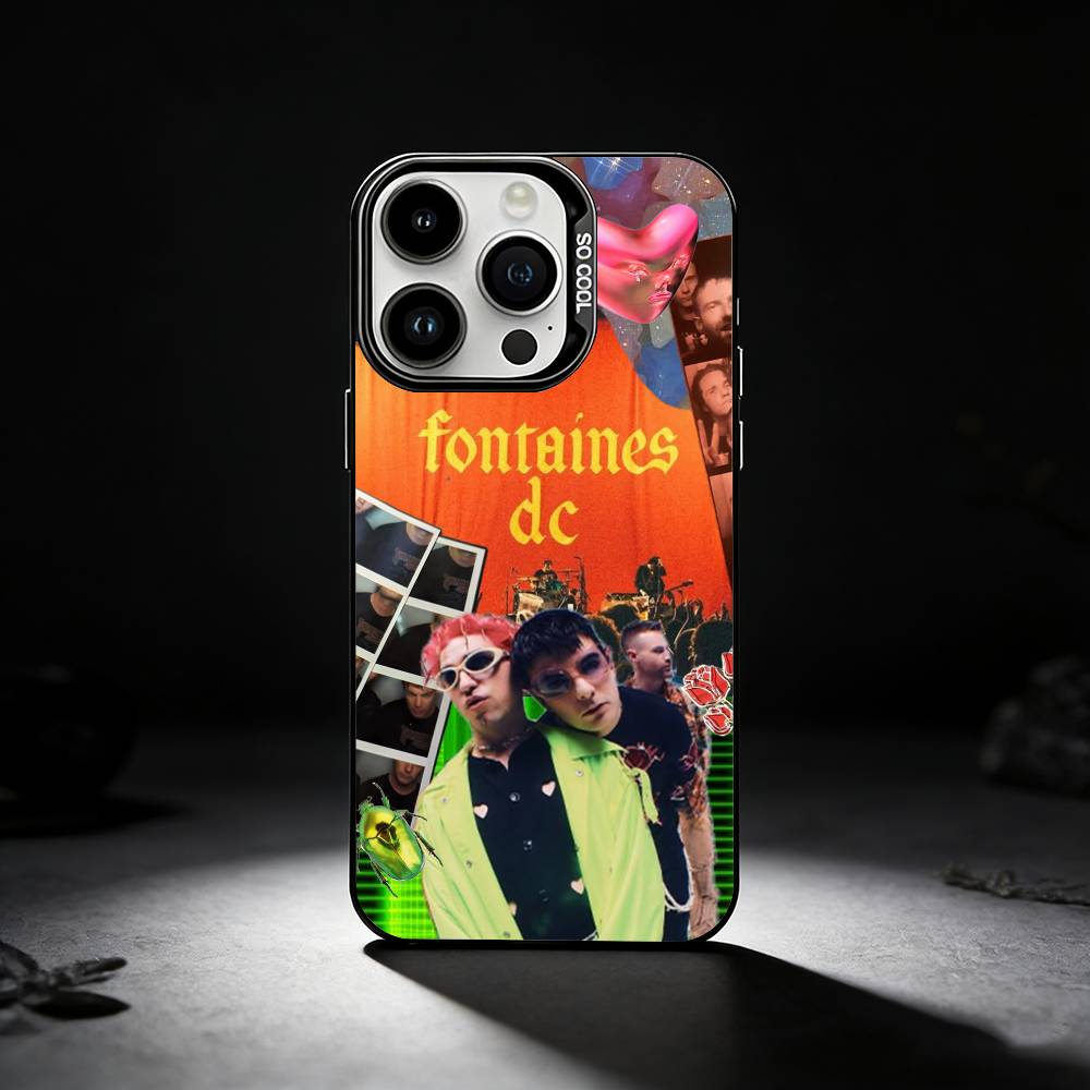 Fontaines DC Romance Cool Phone Case For iPhone 17,16,15,14,13,12,11 Plus,Pro Max,XS,Colored silver phone case iPhone11PROMAX