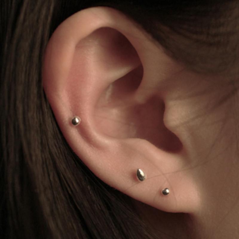 

TOU [3SET][SILVER925] LU131 Basic layered earrings None