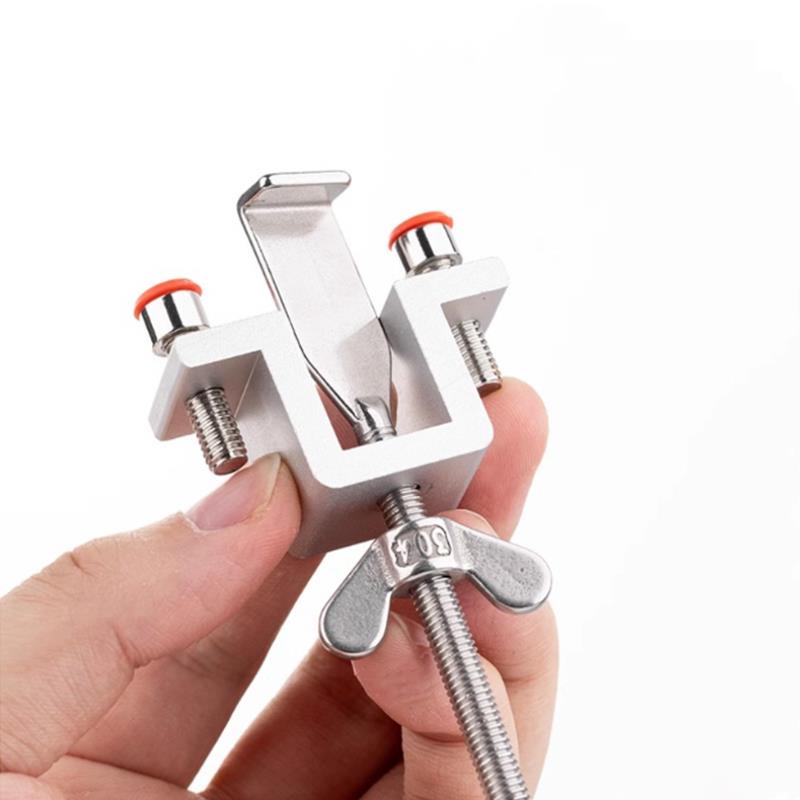 Tragbares Türschloss mit doppelter Mutterverstellung, geeignet für Hotelzimmer, als Türstopper zur Selbstverteidigung und für Reisen, als Diebstahlsicherung.