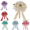 Romantic Artificial Hand Bouquet Silk Flowers Bridesmaid Bouquet  Ceremony Anniversary