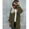 Autumn and Winter Furry Warm Top, Mid To Long Length, Double-sided Protective Jacket
