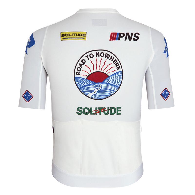 Maillot de cyclisme haute élasticité PNS Elite pour hommes et femmes - Manches courtes pour cyclisme sur route professionnel