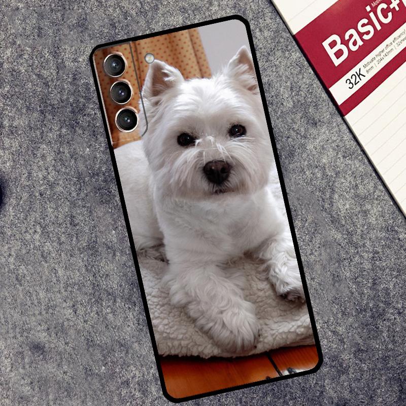 Westie Dog Case For Samsung Galaxy S25 S26 Ultra S20 S22 S23 S24 Ultra S21 Plus S10 S25 FE Cover Coque