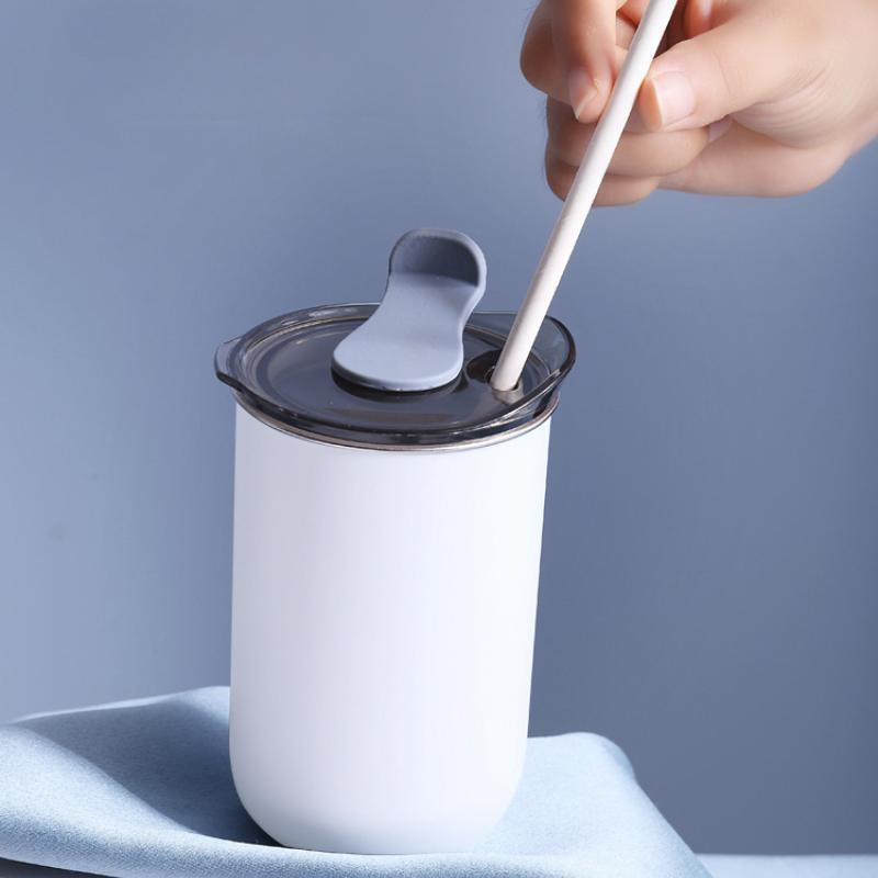 Portable Stainless Steel Thermal Casual Coffee Cup Anti Slip Vacuum Heat Insulated Travel Mug with Lid Tea Coffee Milk Water Cup