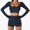 Women's Sports Quick-drying Fitness Clothes With Chest Pads For Spring And Autumn Training