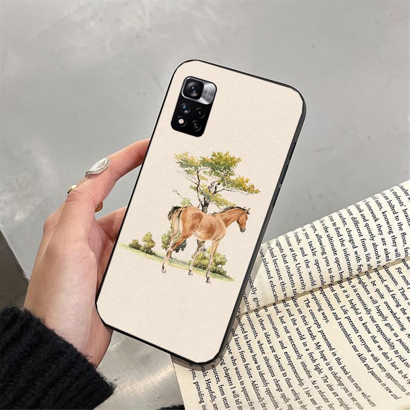 Phone Case For Xiaomi Poco C71 15T 14T Pro Redmi note 15 14 14 13 Pro Redmi A5 15C 13C foal Horse