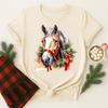 Christmas Horse Digital Download for Holiday TShirts Mugs  Farmhouse Decor Simple Loose Casual Fashion Chinese Zodiac Horse
