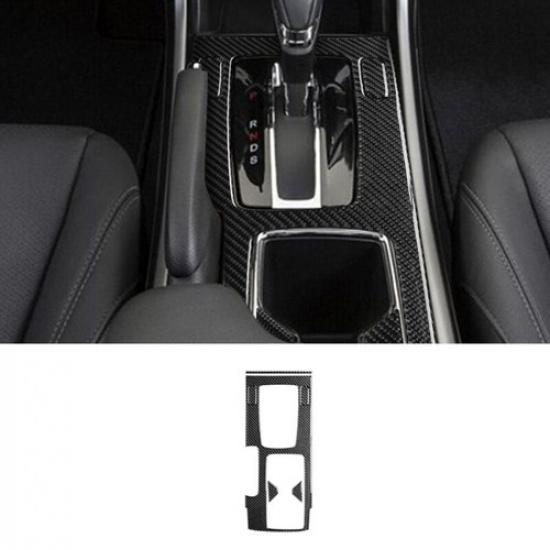 6x Bright Carbon Fiber Car Inner Center Gear Shift Panel Cover For Accord 13-17