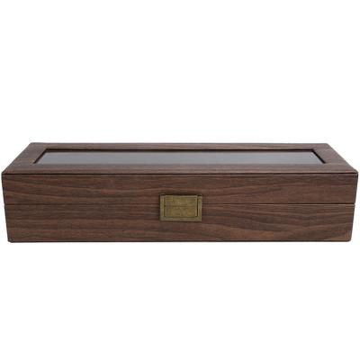 Scatola Porta Orologi a 6 Scomparti Portatile in Legno Porta Orologi Scatola Regalo per Gioielli