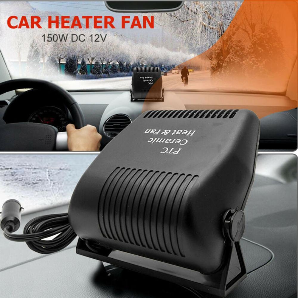 12V 150W Auto Auto Windschutzscheibenheizung Anti-Beschlag Elektrische Heizung Trockner Enfroster Entfeuchter Schnelle Heizung PTC Keramik Tragbar
