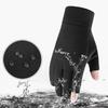 2-Fingerless Keep Warm Fishing Gloves Touch Screen Mountain Biking Gloves Windproof Ice Fishing Winter Gloves for Outdoor Sports