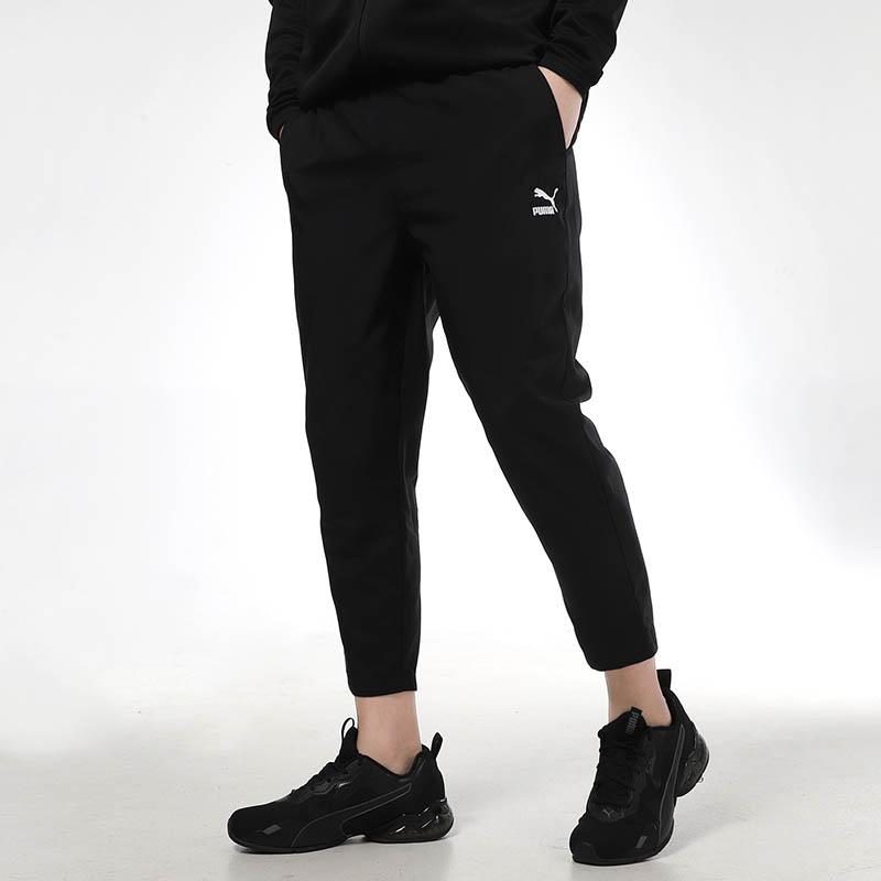 Puma Gestrickte Tapered Jogginghose mit Kordelzug Herrenhosen Schwarz 531425-01