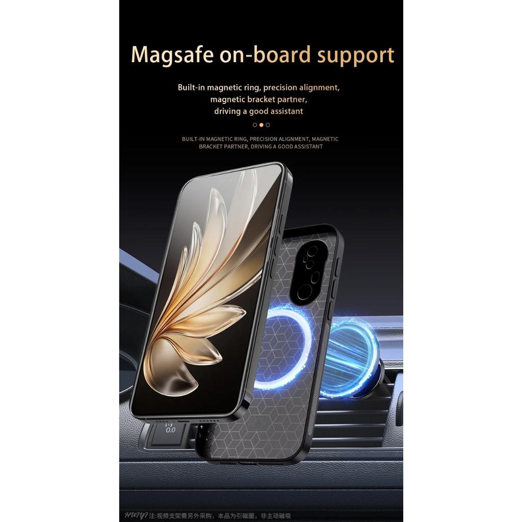 Leather Magsafe Case for Vivo S20 Pro 5G Car Magnetic Holder Wireless Charge Silicone Hard Phone Cover vivoS20Pro V2430A V2429A