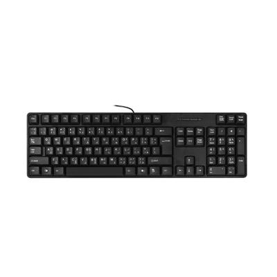 Arabic English Bilingual Computer Keyboards With Corded 104 Keys Comfort Typing Design