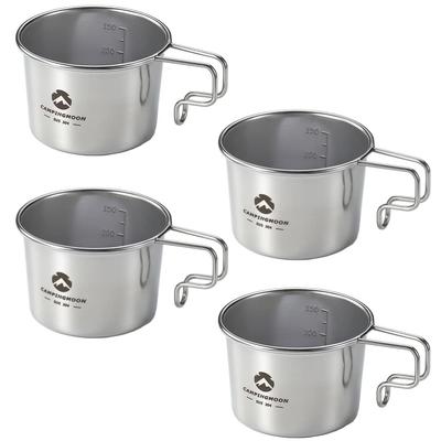 CAMPING MOON Solo Mug S Camping Mugs, 160ml, Set of 4, SOLO MUG S-180-4P