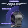 Air Cooling Fan Digital Display Strong Airflow 100 Speeds Adjustable Rechargeable Ultra Quiet Wall-Mounted Desk Fan