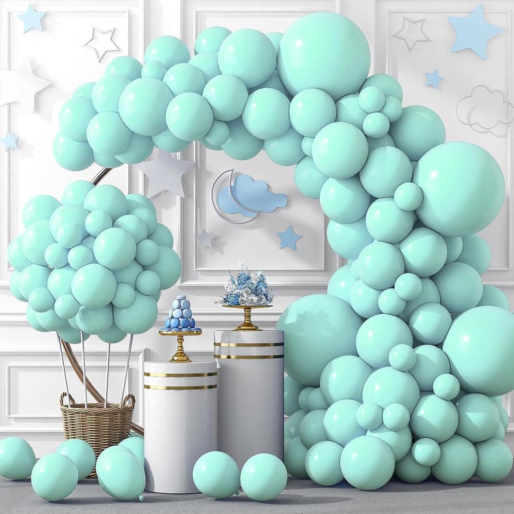 Conjunto de Balões Macarons Matte e Metálicos para Decorações de Festa de Aniversário Multicena